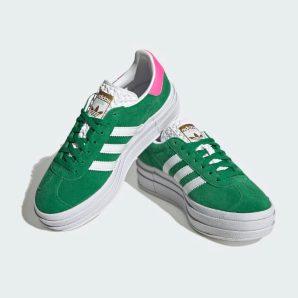 Worn once! Adidas Gazelle Platforms